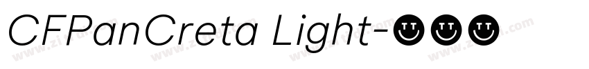 CFPanCreta Light字体转换